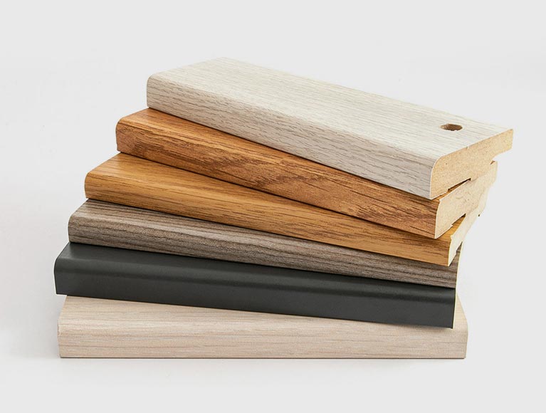 Coated MDF profiles
